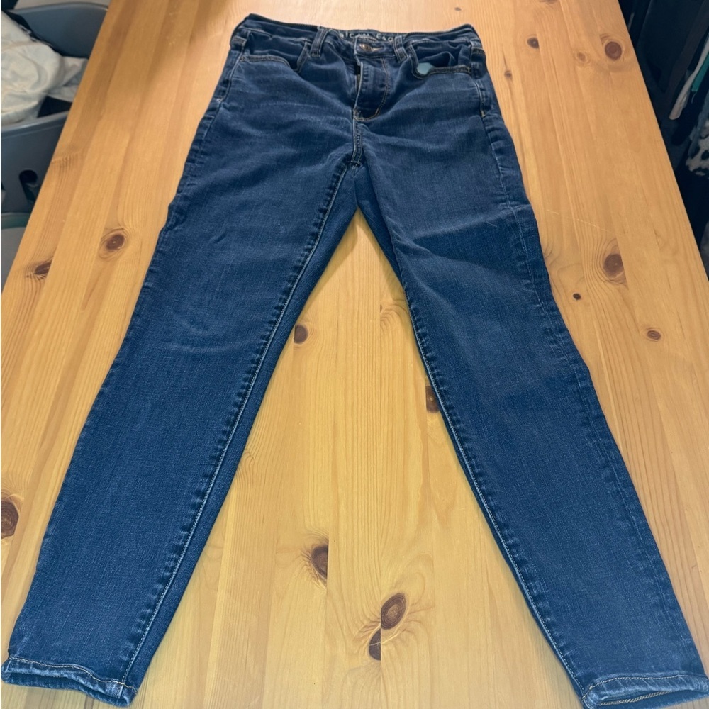 American Eagle Outfitters Blue Skinny Jeans Classic Fit